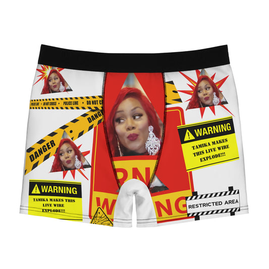 Personalized Face Boxers - "Warning"