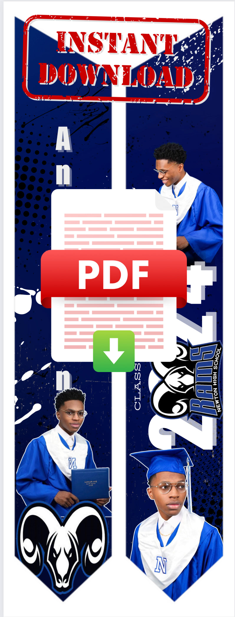 Grad-Stole Editable link -DIY