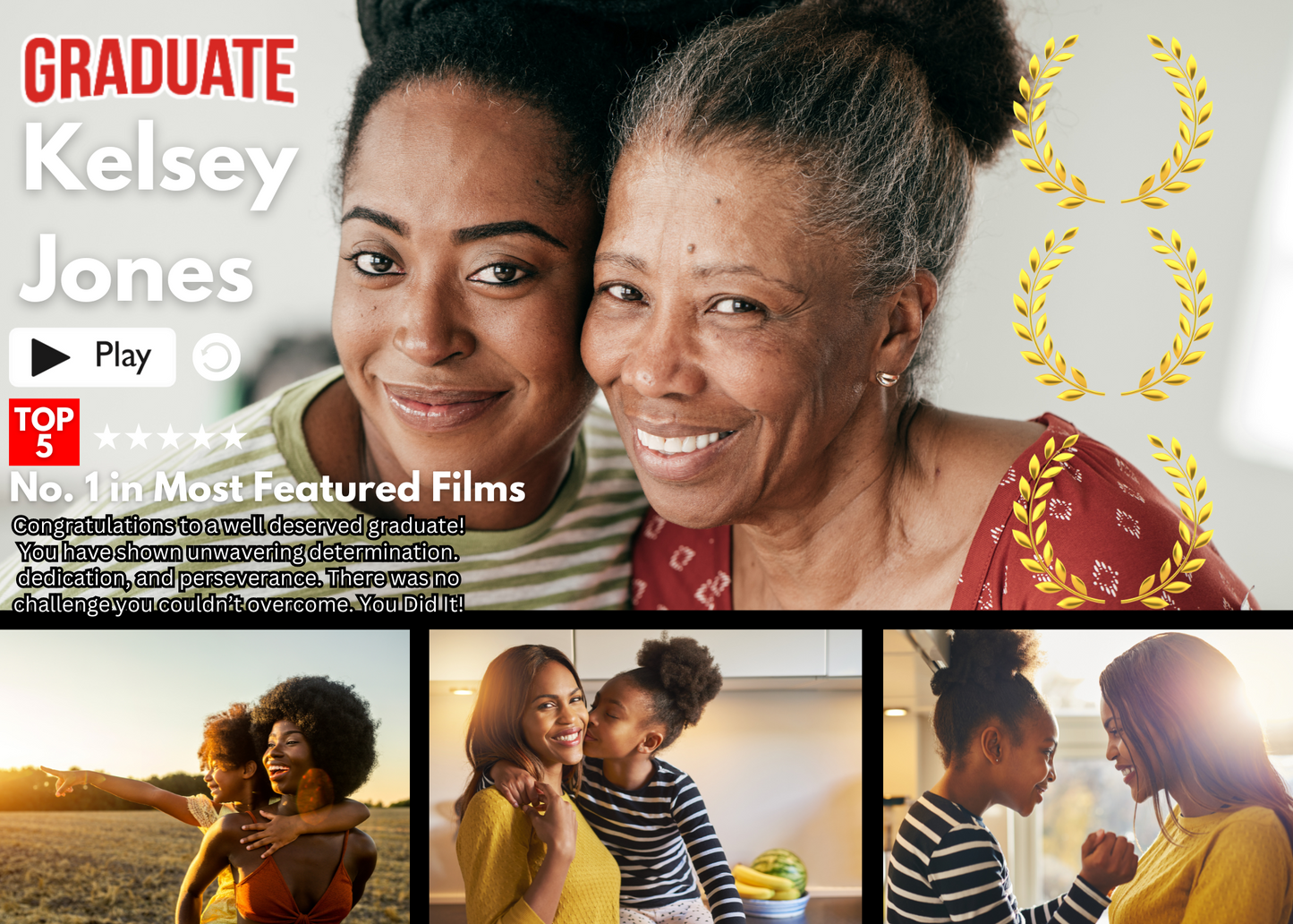 Netflix themed Mother’s Day frame