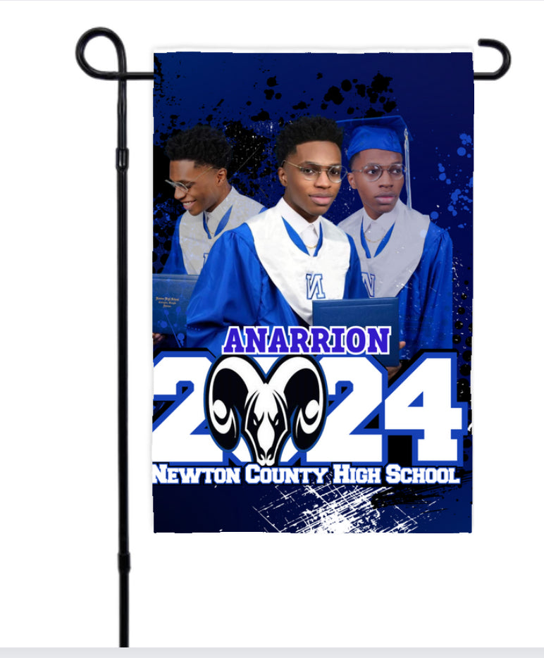 Graduation Garden Flag