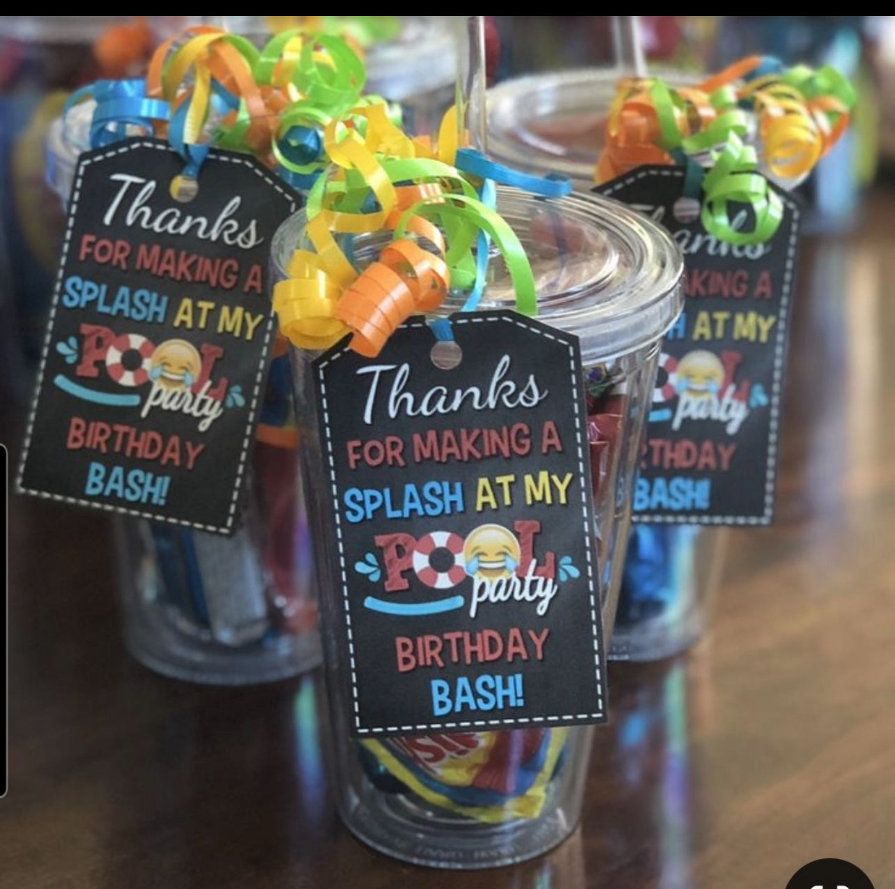 Custom thank you tags