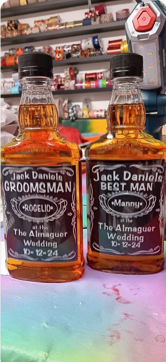 Personalized liquor bottle labels