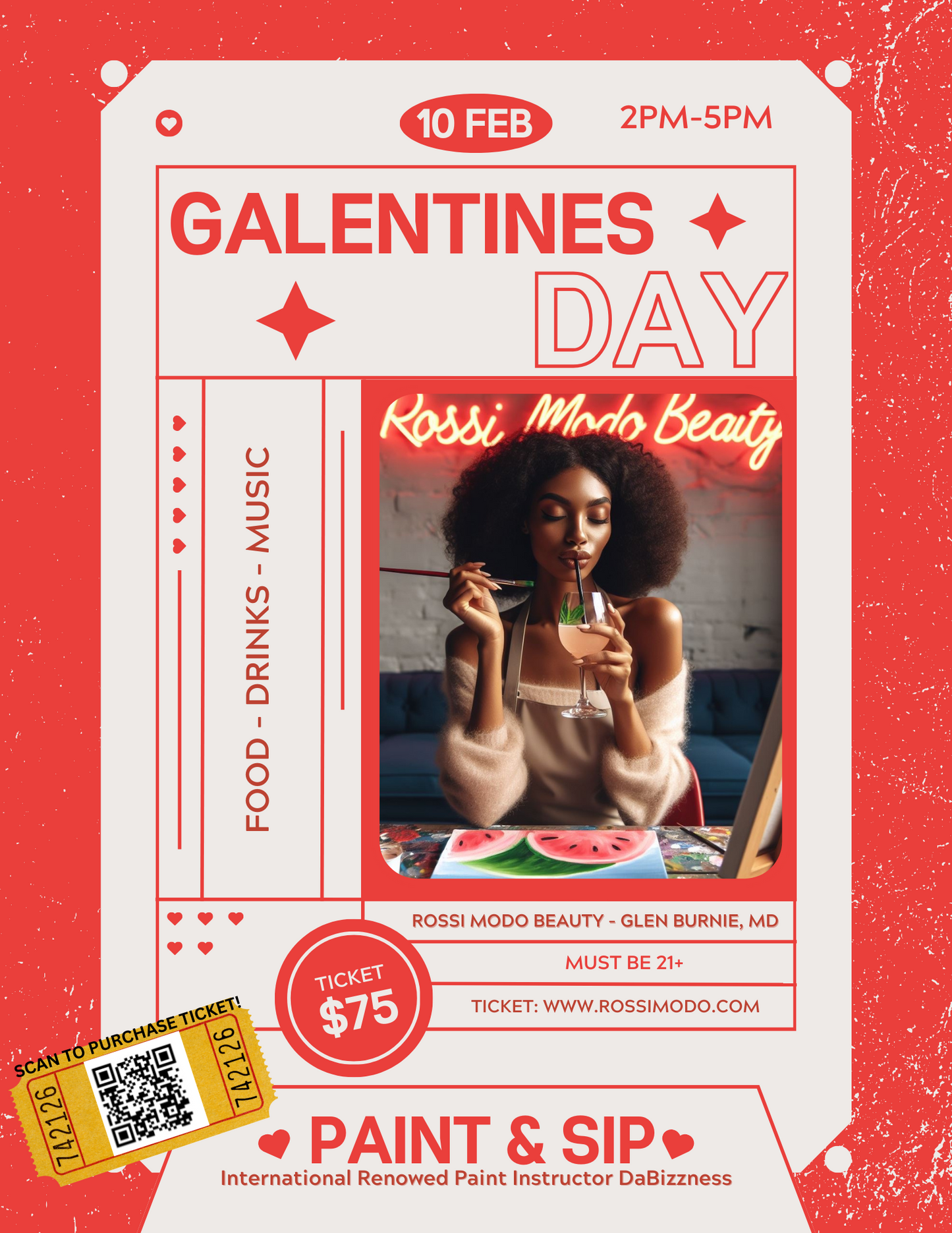 GALENTINES EVENT - 2/10 SIP AND PAINT!